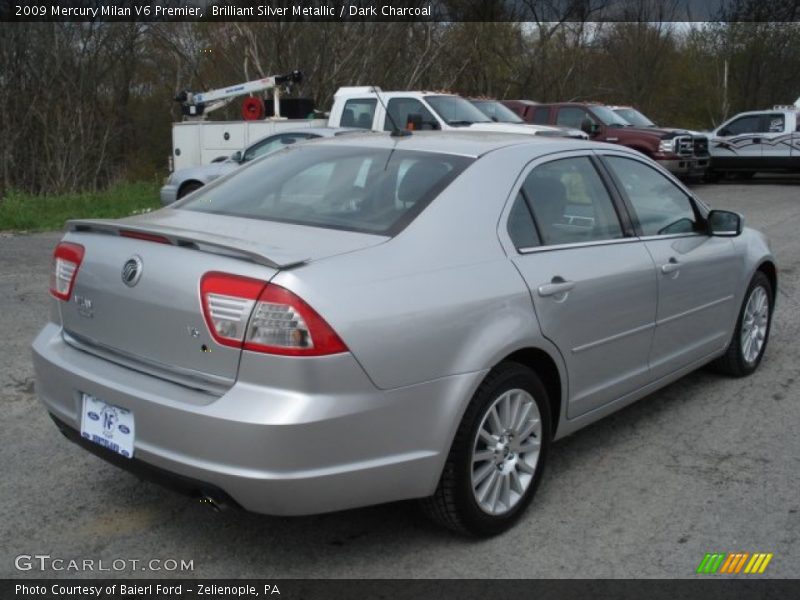 Brilliant Silver Metallic / Dark Charcoal 2009 Mercury Milan V6 Premier