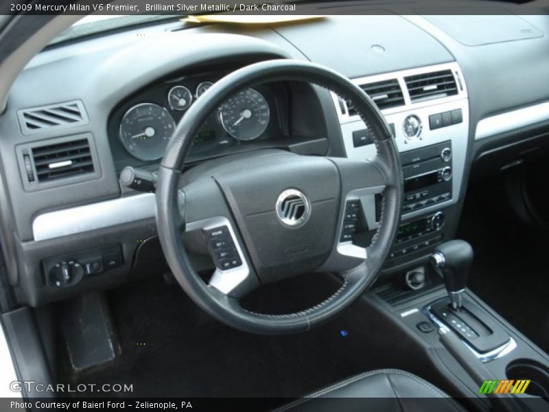 Brilliant Silver Metallic / Dark Charcoal 2009 Mercury Milan V6 Premier