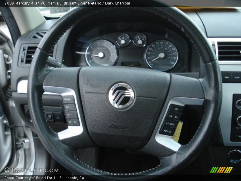 Brilliant Silver Metallic / Dark Charcoal 2009 Mercury Milan V6 Premier