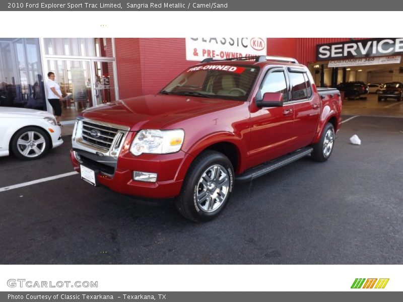 Sangria Red Metallic / Camel/Sand 2010 Ford Explorer Sport Trac Limited