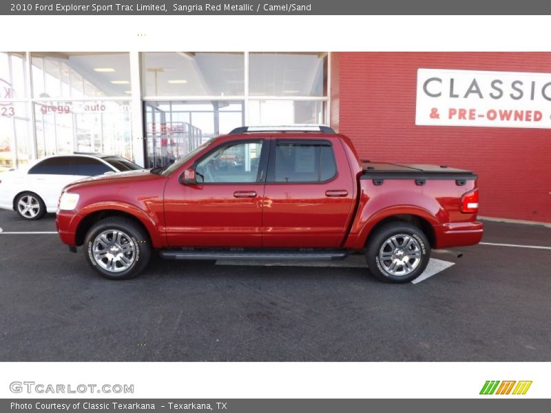 Sangria Red Metallic / Camel/Sand 2010 Ford Explorer Sport Trac Limited