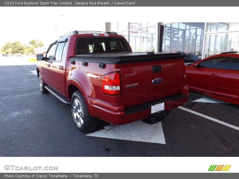 Sangria Red Metallic / Camel/Sand 2010 Ford Explorer Sport Trac Limited
