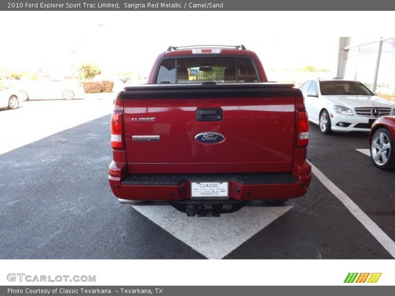 Sangria Red Metallic / Camel/Sand 2010 Ford Explorer Sport Trac Limited