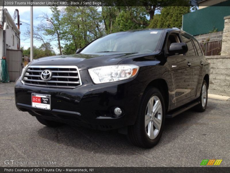 Black / Sand Beige 2009 Toyota Highlander Limited 4WD