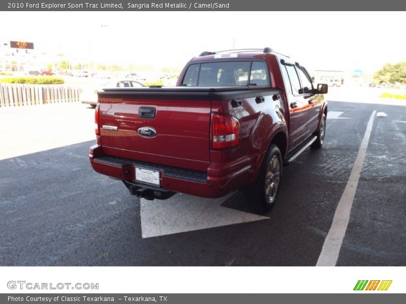 Sangria Red Metallic / Camel/Sand 2010 Ford Explorer Sport Trac Limited