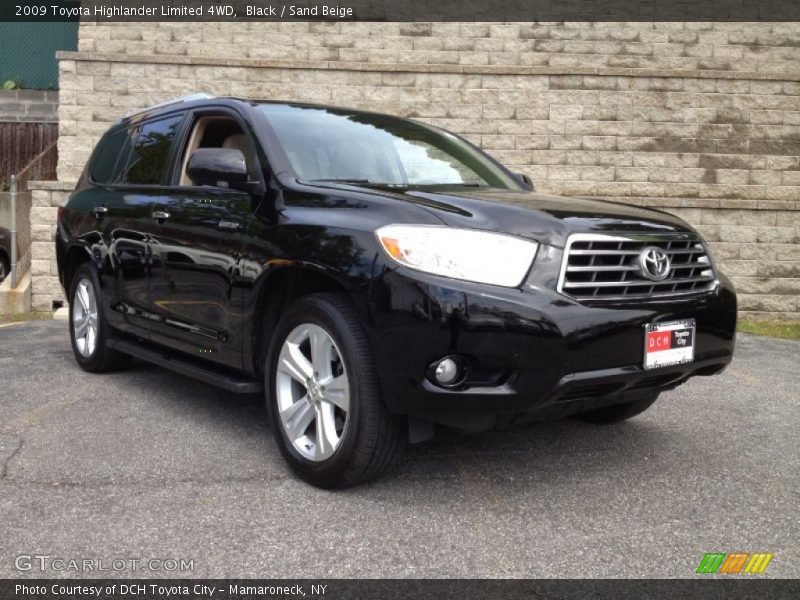 Black / Sand Beige 2009 Toyota Highlander Limited 4WD