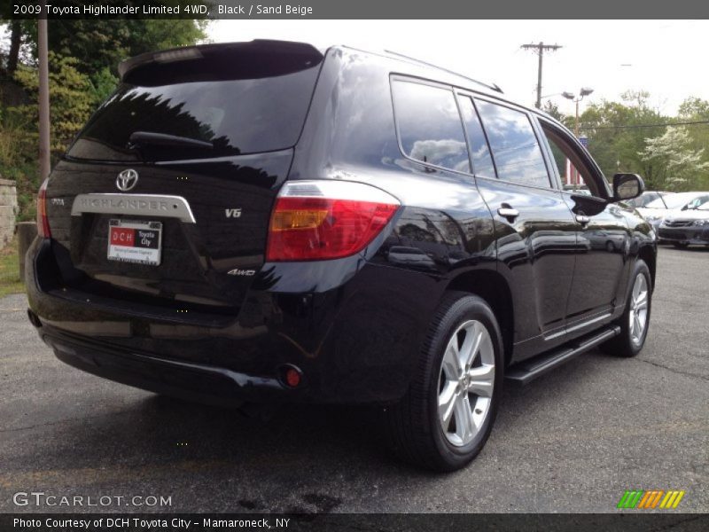 Black / Sand Beige 2009 Toyota Highlander Limited 4WD