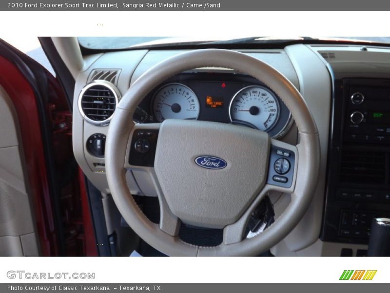 Sangria Red Metallic / Camel/Sand 2010 Ford Explorer Sport Trac Limited