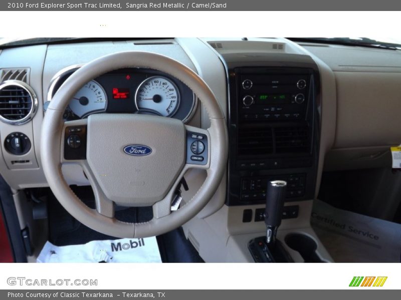 Sangria Red Metallic / Camel/Sand 2010 Ford Explorer Sport Trac Limited