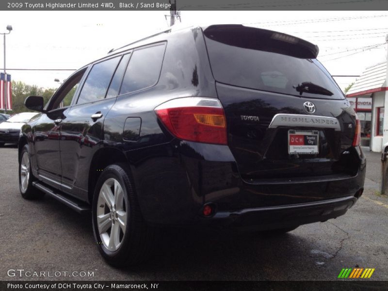 Black / Sand Beige 2009 Toyota Highlander Limited 4WD