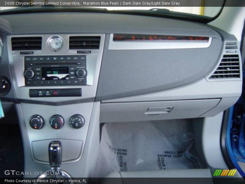 Marathon Blue Pearl / Dark Slate Gray/Light Slate Gray 2008 Chrysler Sebring Limited Convertible