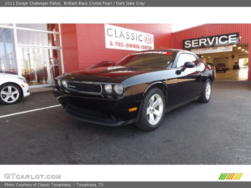 Brilliant Black Crystal Pearl / Dark Slate Gray 2011 Dodge Challenger Rallye