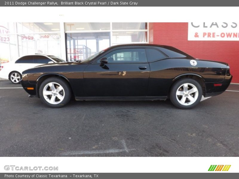 Brilliant Black Crystal Pearl / Dark Slate Gray 2011 Dodge Challenger Rallye