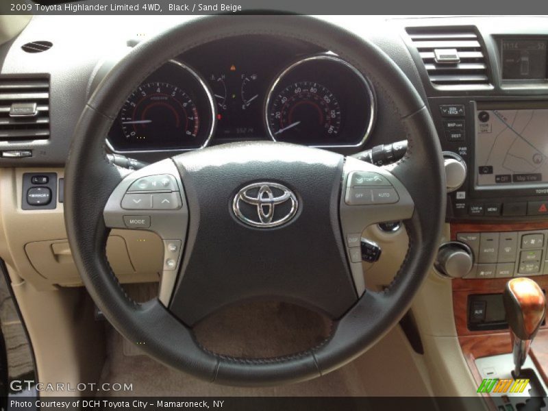 Black / Sand Beige 2009 Toyota Highlander Limited 4WD