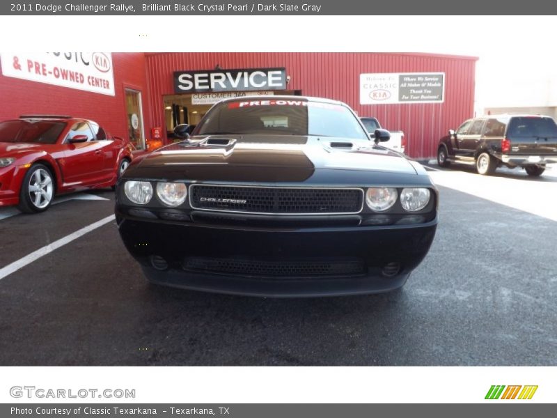 Brilliant Black Crystal Pearl / Dark Slate Gray 2011 Dodge Challenger Rallye