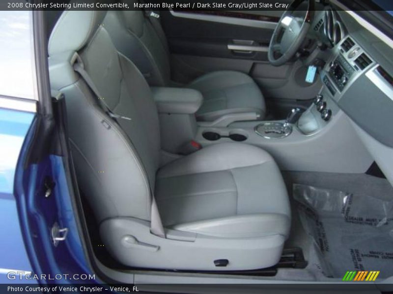Marathon Blue Pearl / Dark Slate Gray/Light Slate Gray 2008 Chrysler Sebring Limited Convertible