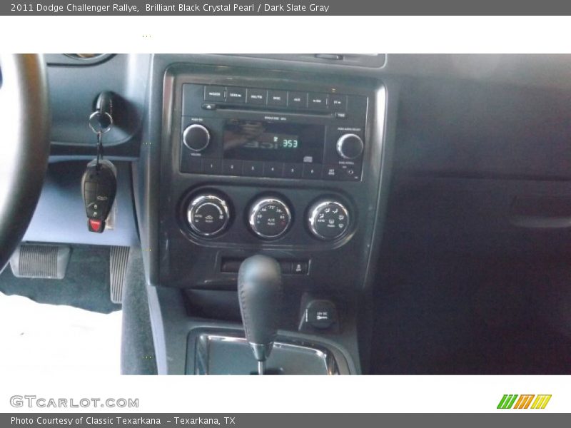 Brilliant Black Crystal Pearl / Dark Slate Gray 2011 Dodge Challenger Rallye