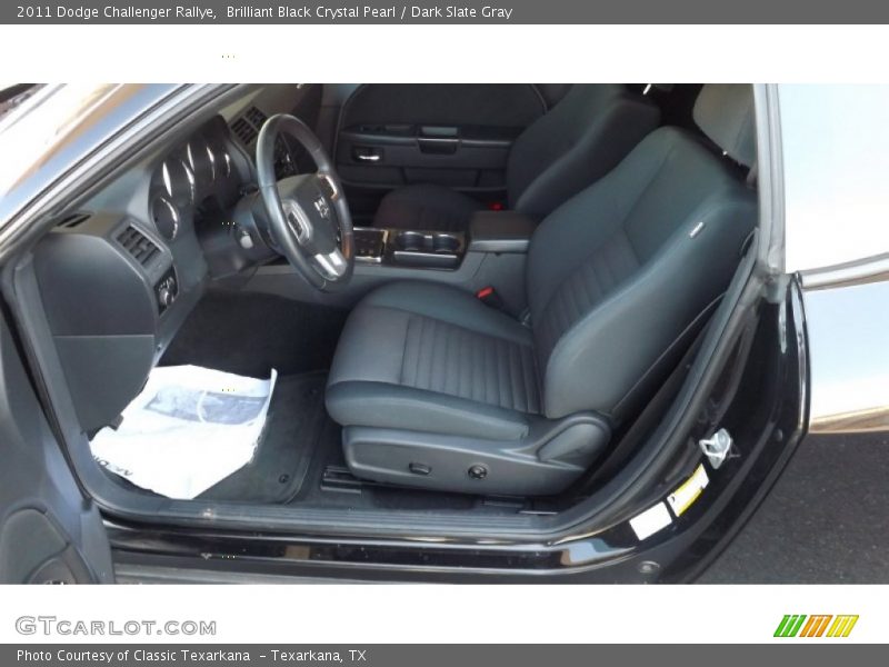 Brilliant Black Crystal Pearl / Dark Slate Gray 2011 Dodge Challenger Rallye