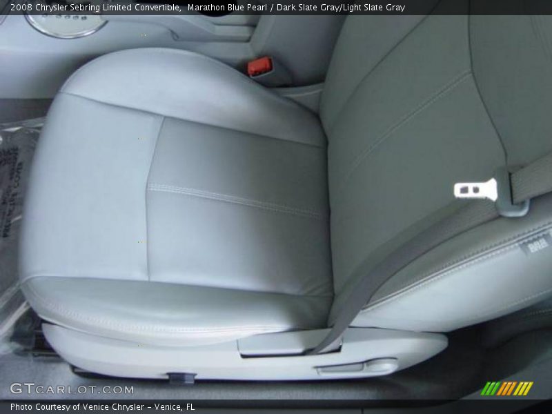 Marathon Blue Pearl / Dark Slate Gray/Light Slate Gray 2008 Chrysler Sebring Limited Convertible