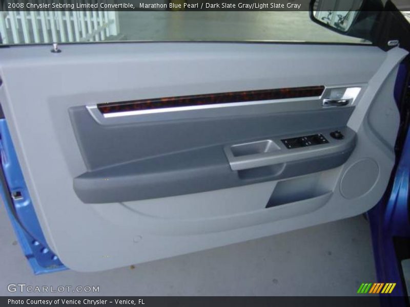 Marathon Blue Pearl / Dark Slate Gray/Light Slate Gray 2008 Chrysler Sebring Limited Convertible