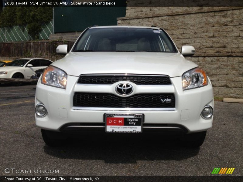 Super White / Sand Beige 2009 Toyota RAV4 Limited V6 4WD