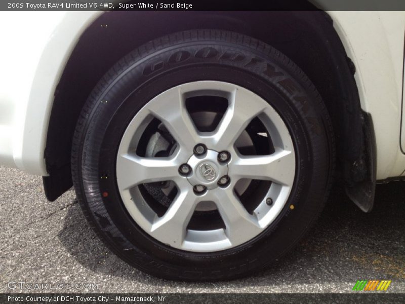 Super White / Sand Beige 2009 Toyota RAV4 Limited V6 4WD