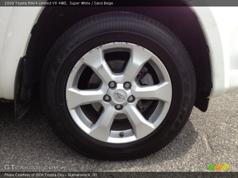 Super White / Sand Beige 2009 Toyota RAV4 Limited V6 4WD