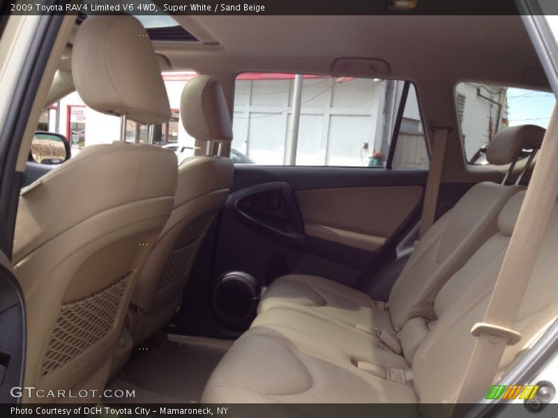 Super White / Sand Beige 2009 Toyota RAV4 Limited V6 4WD