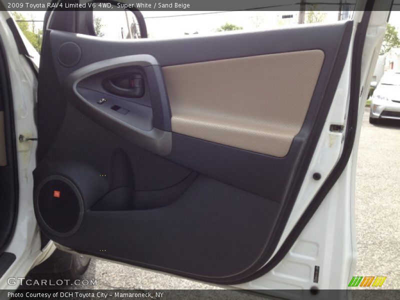 Super White / Sand Beige 2009 Toyota RAV4 Limited V6 4WD