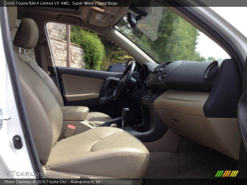 Super White / Sand Beige 2009 Toyota RAV4 Limited V6 4WD