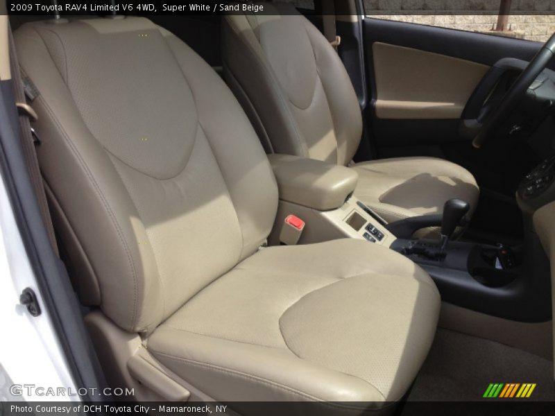 Super White / Sand Beige 2009 Toyota RAV4 Limited V6 4WD