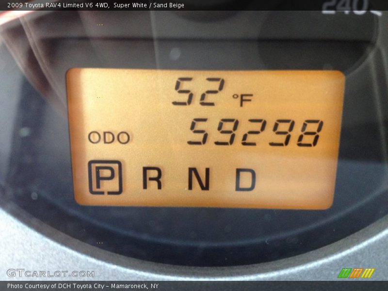 Super White / Sand Beige 2009 Toyota RAV4 Limited V6 4WD
