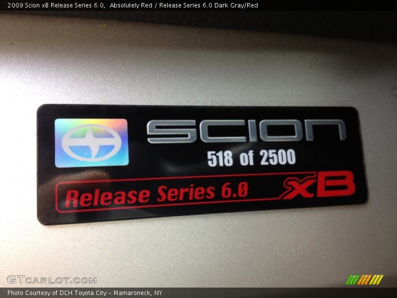 Release Series 6.0 518 of 2500 - 2009 Scion xB Release Series 6.0