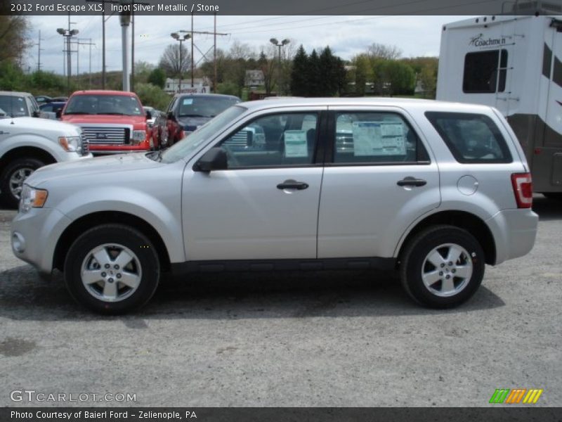 Ingot Silver Metallic / Stone 2012 Ford Escape XLS