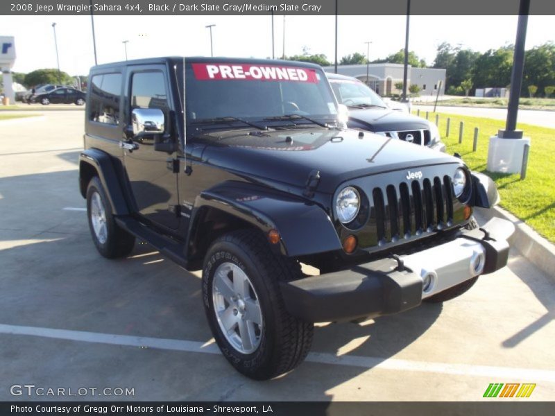 Black / Dark Slate Gray/Medium Slate Gray 2008 Jeep Wrangler Sahara 4x4