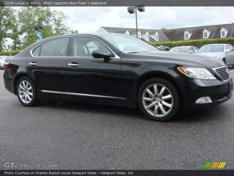 Black Sapphire Blue Pearl / Alabaster 2008 Lexus LS 460 L