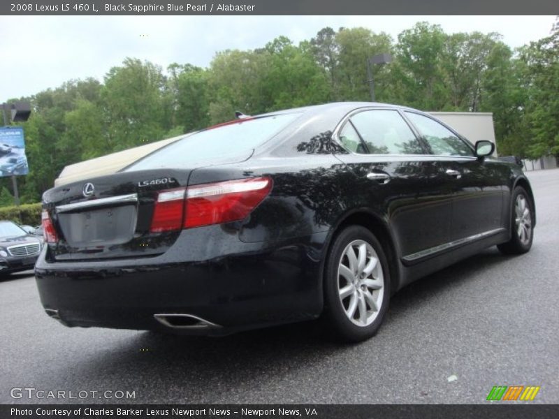 Black Sapphire Blue Pearl / Alabaster 2008 Lexus LS 460 L