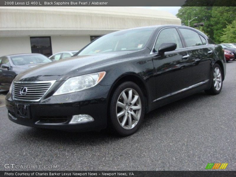 Black Sapphire Blue Pearl / Alabaster 2008 Lexus LS 460 L