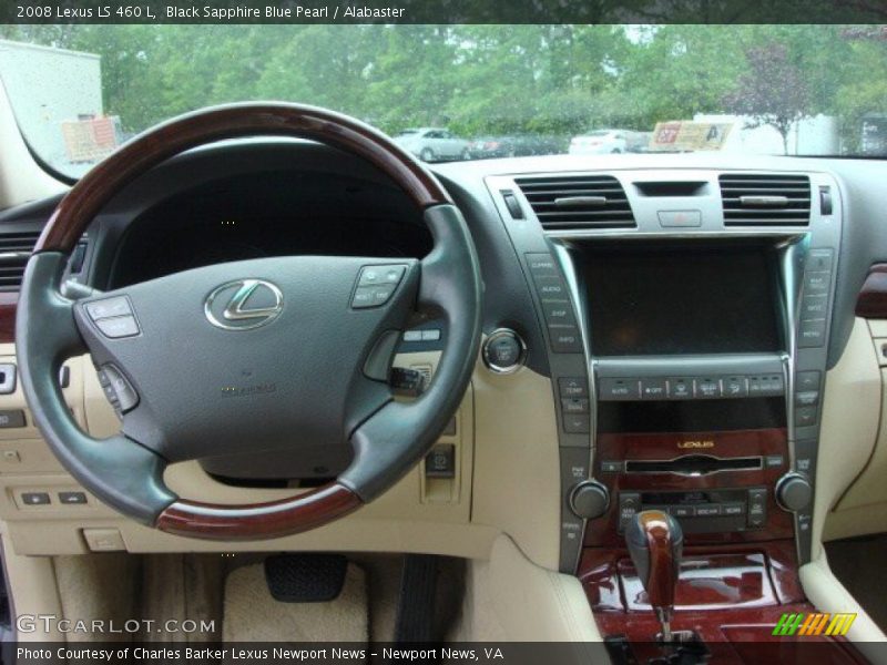 Black Sapphire Blue Pearl / Alabaster 2008 Lexus LS 460 L