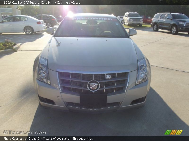 Gold Mist / Cashmere/Cocoa 2009 Cadillac CTS Sedan