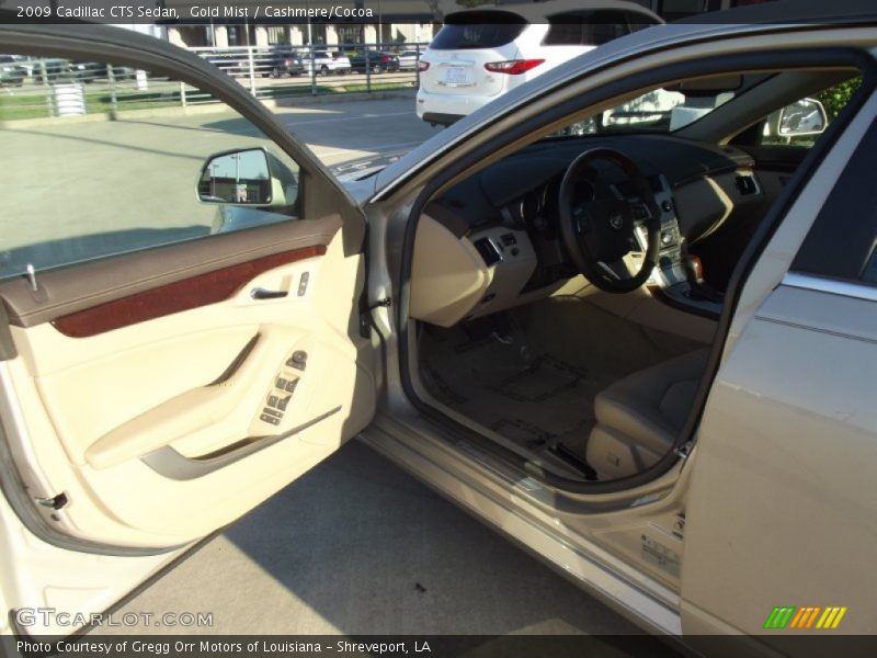Gold Mist / Cashmere/Cocoa 2009 Cadillac CTS Sedan