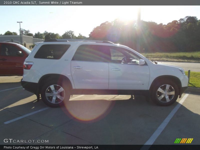 Summit White / Light Titanium 2010 GMC Acadia SLT