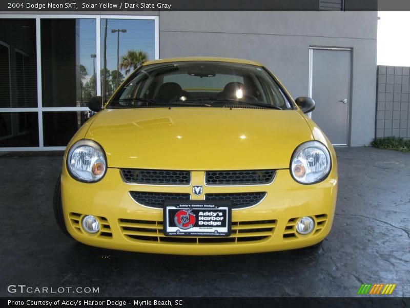 Solar Yellow / Dark Slate Gray 2004 Dodge Neon SXT