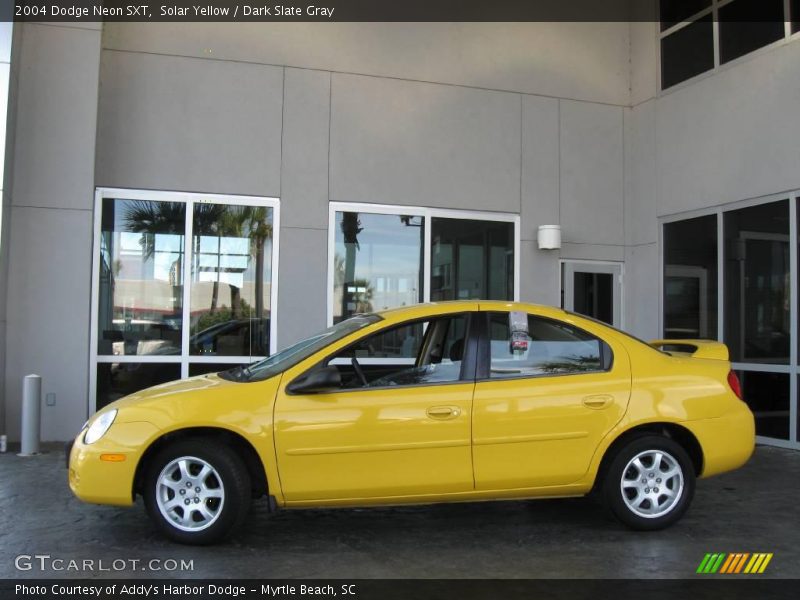 Solar Yellow / Dark Slate Gray 2004 Dodge Neon SXT