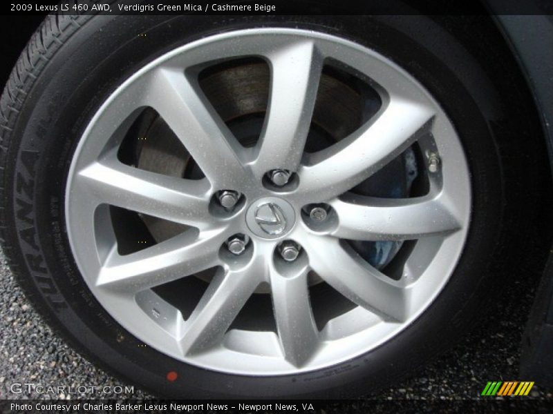 Verdigris Green Mica / Cashmere Beige 2009 Lexus LS 460 AWD