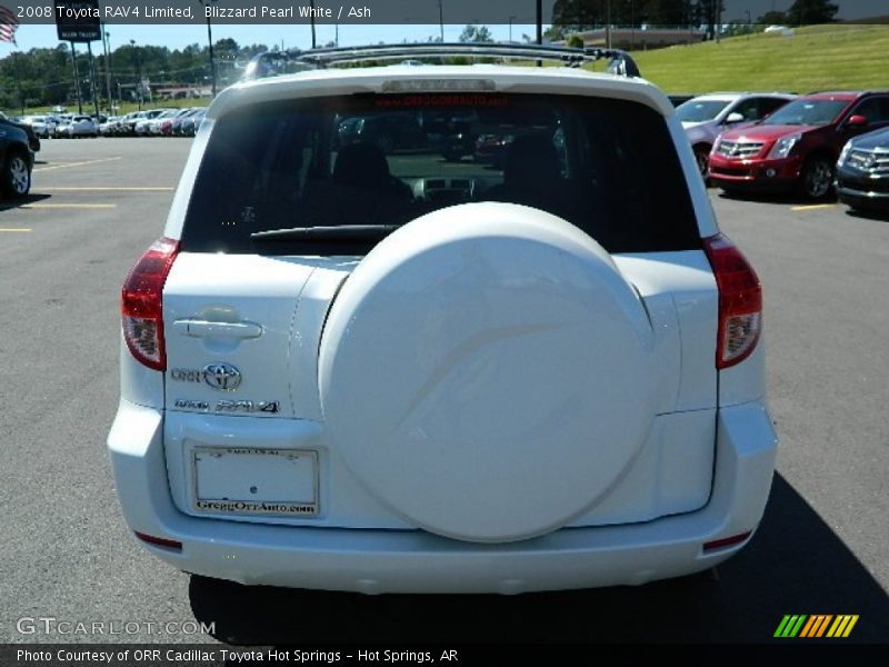 Blizzard Pearl White / Ash 2008 Toyota RAV4 Limited