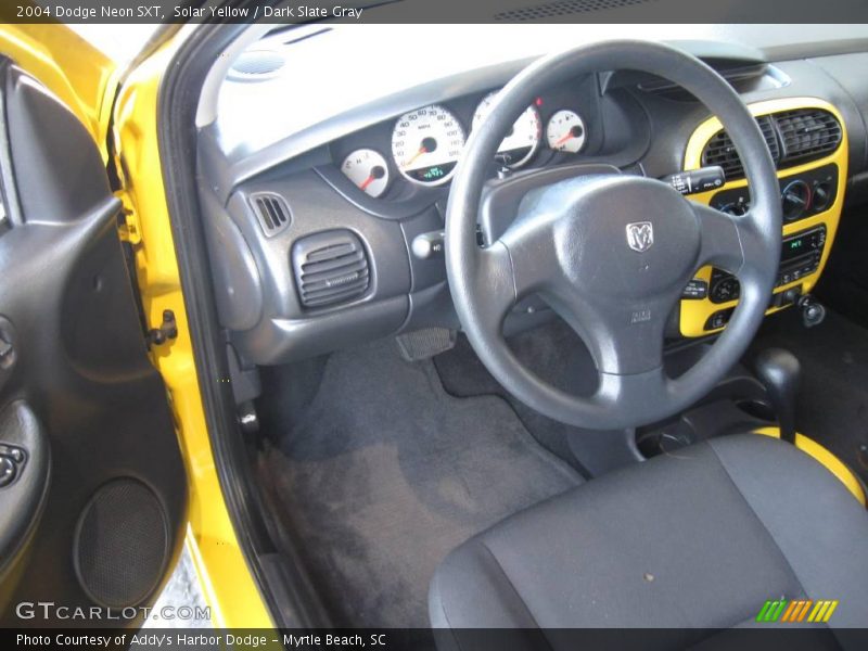 Solar Yellow / Dark Slate Gray 2004 Dodge Neon SXT