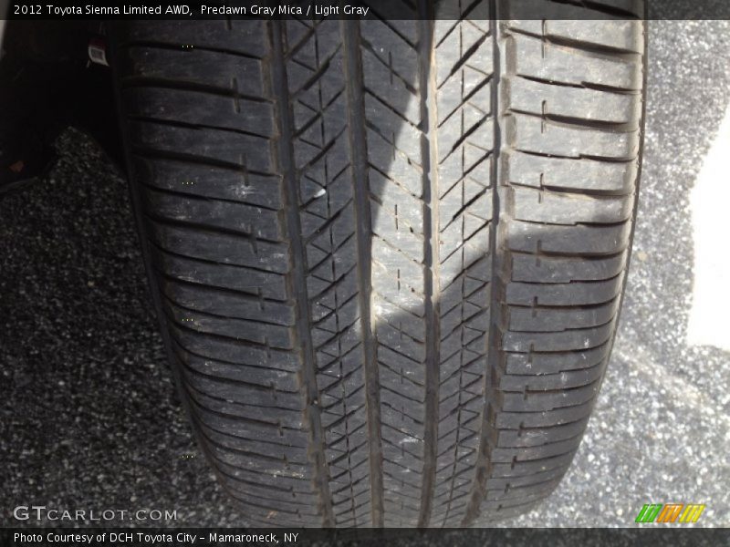 Predawn Gray Mica / Light Gray 2012 Toyota Sienna Limited AWD