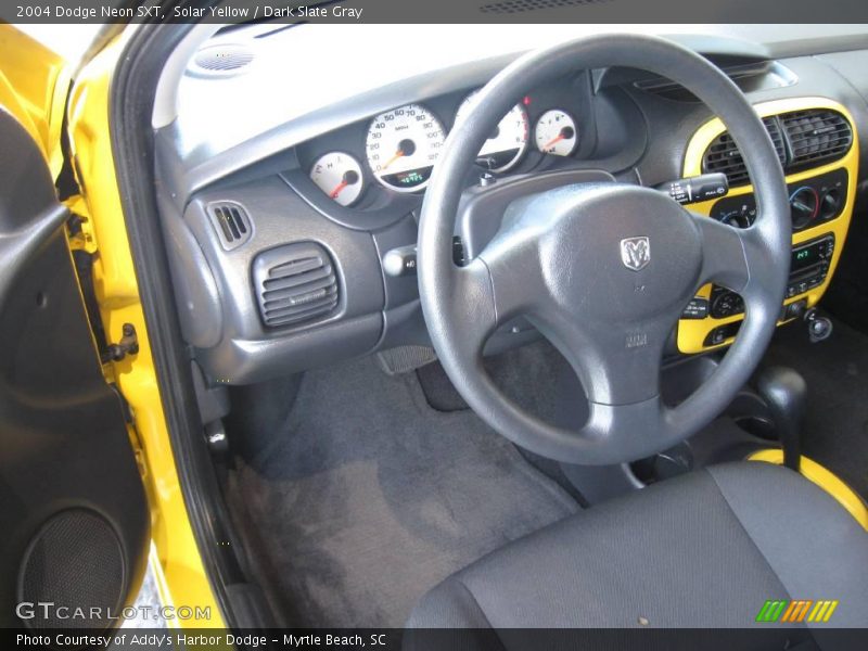 Solar Yellow / Dark Slate Gray 2004 Dodge Neon SXT