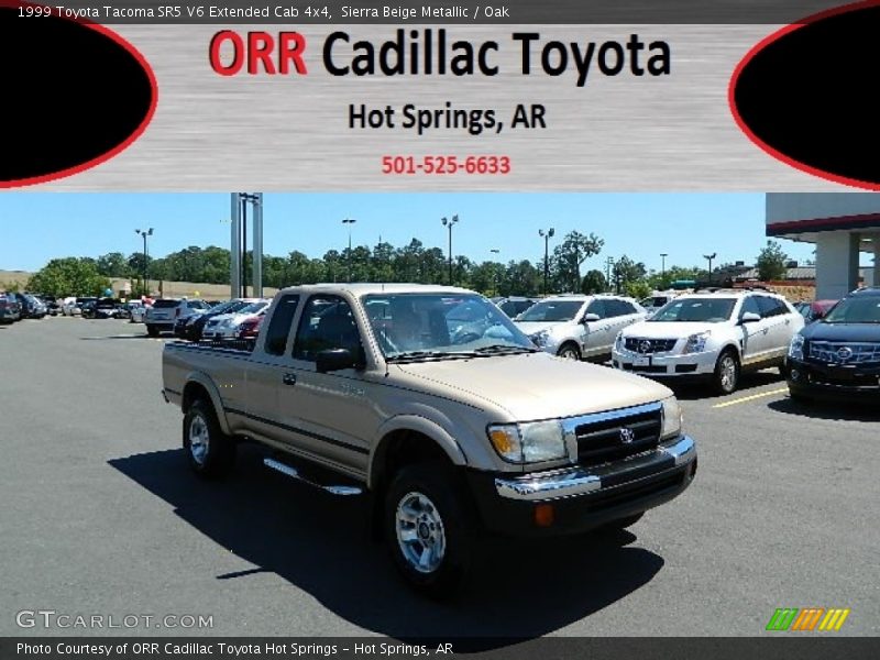 Sierra Beige Metallic / Oak 1999 Toyota Tacoma SR5 V6 Extended Cab 4x4